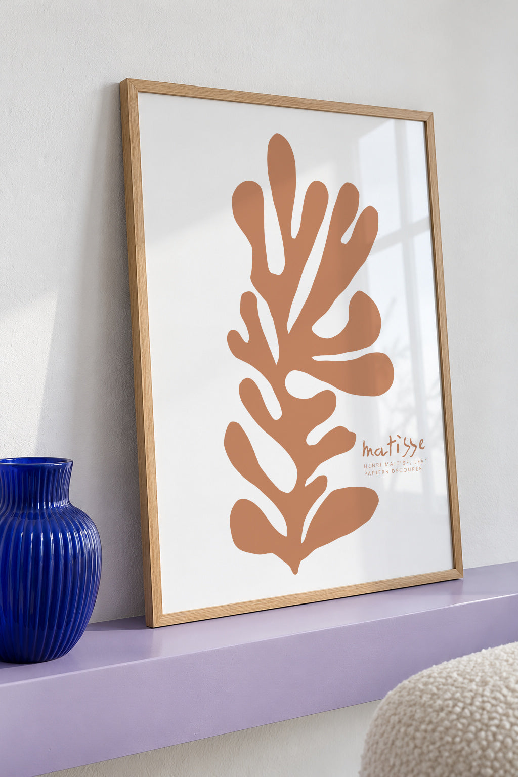 HENRI MATTISE LEAF PAPIERS DÉCOUPÉS - Framed poster detail