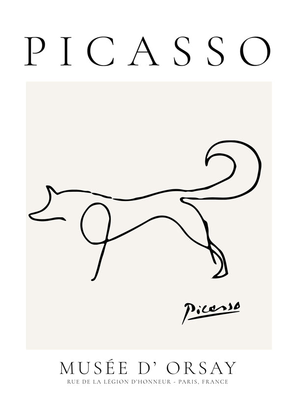 Pablo Picasso Animals Drawing Fox