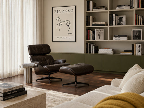 Pablo Picasso Animals Drawing Horse - Framed poster in an interior