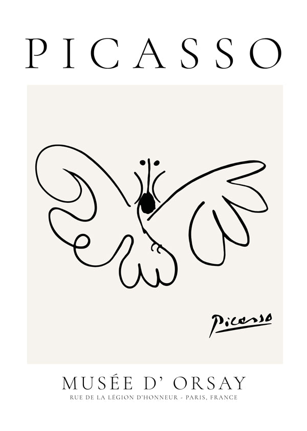Pablo Picasso Animals Drawing butterfly