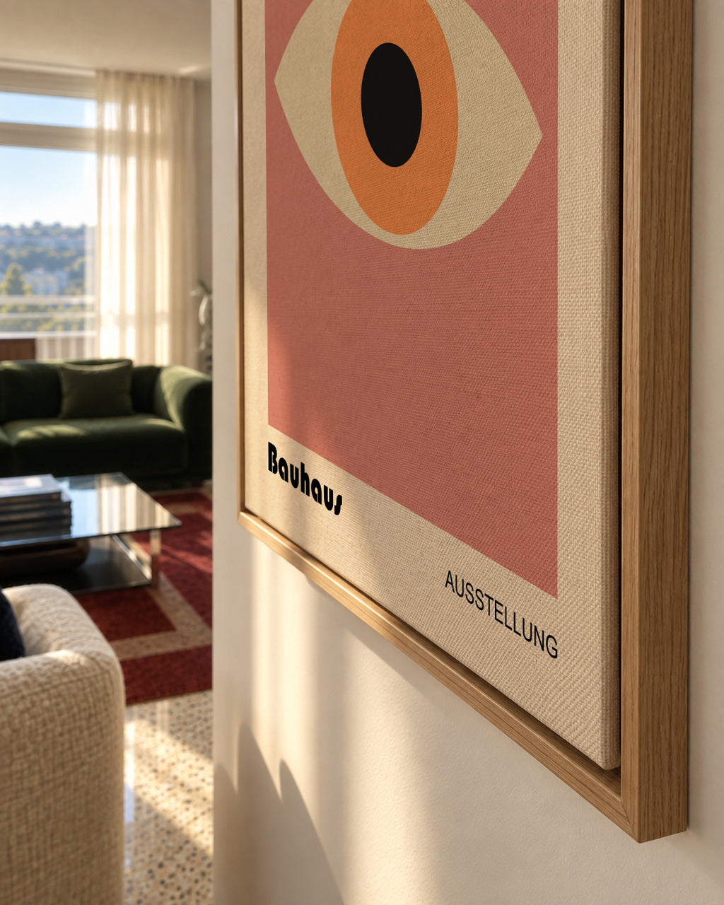 Bauhaus eye - Framed canvas detail