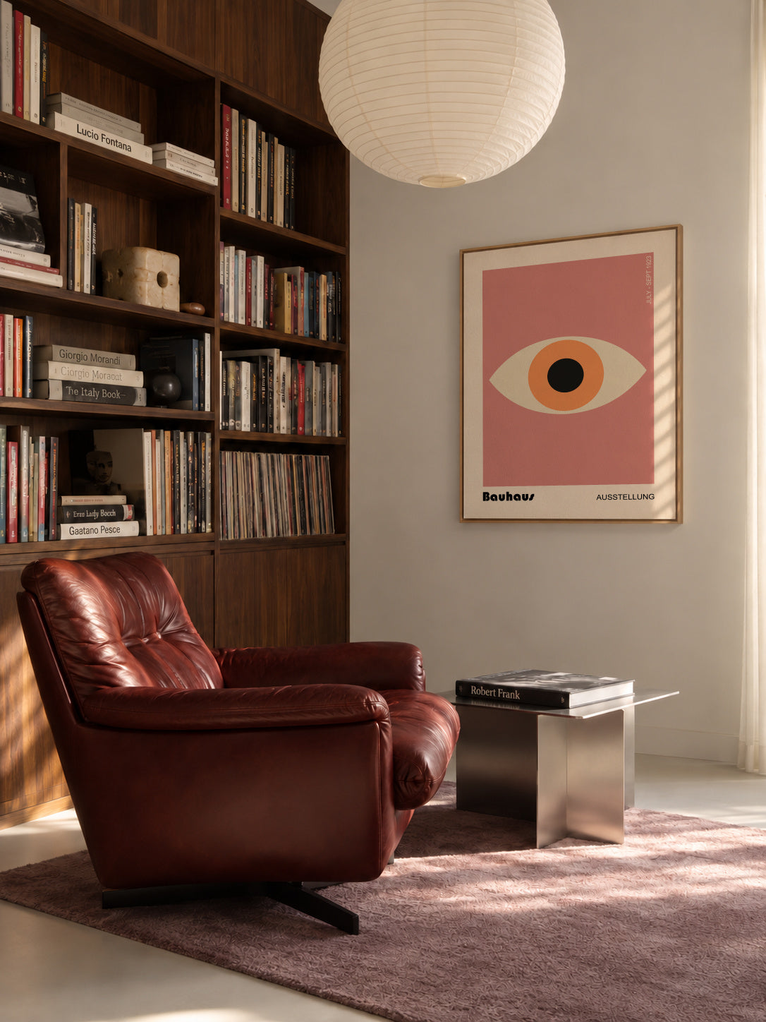 Bauhaus eye - Framed canvas in an interior