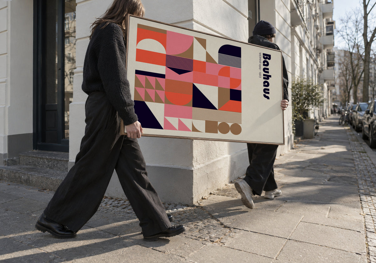 Bauhaus Weimar - Framed canvas in an interior