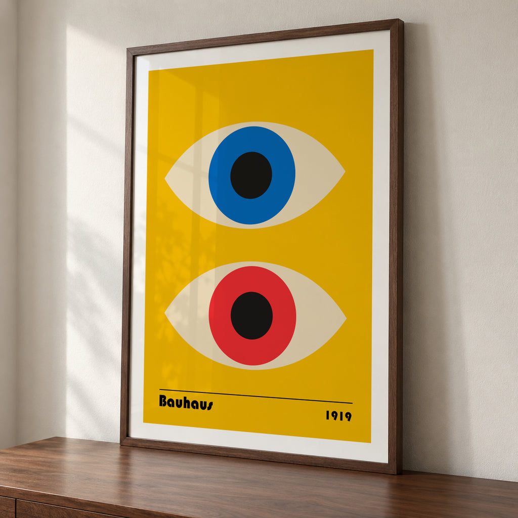 Bauhaus Eyes - Framed poster detail