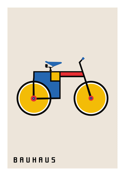 Bauhaus bicycle - Unframed art print