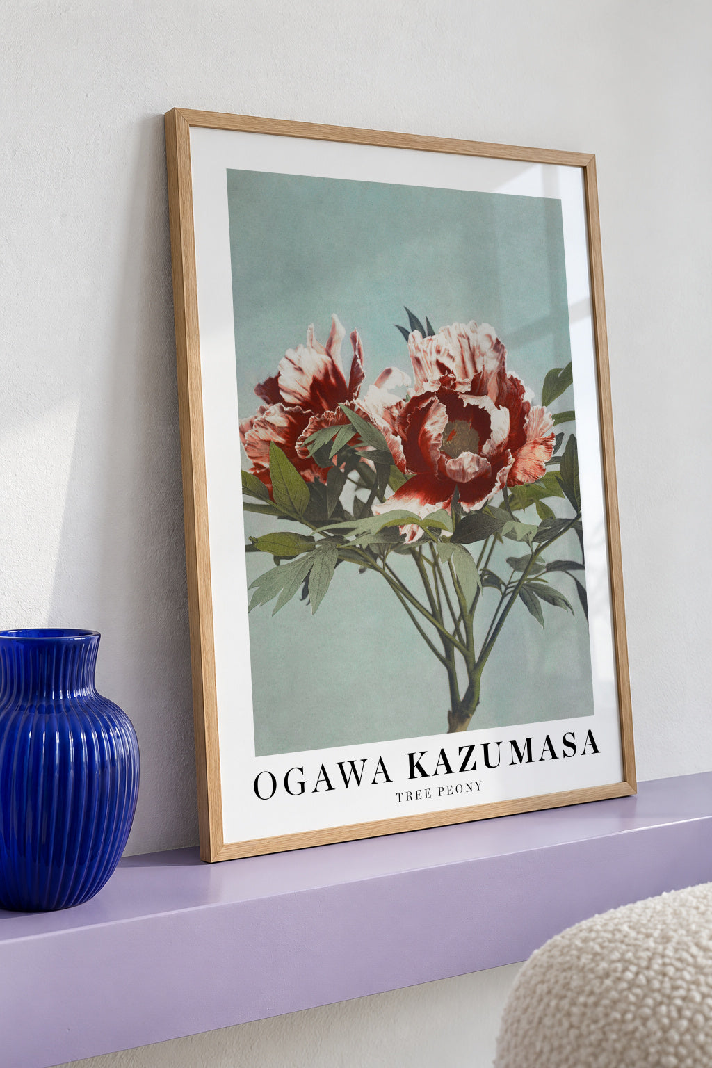 Ogawa Kazumasa Tree Peony - Framed poster detail