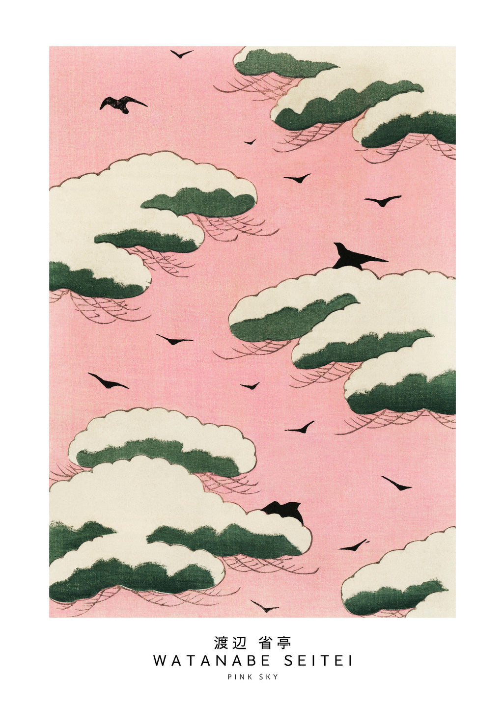 Watanabe Seitei Pink Sky - Unframed art print