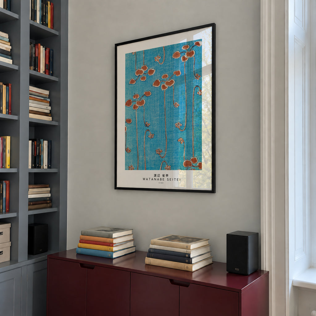Watanabe Seitei Vine - Framed poster in an interior
