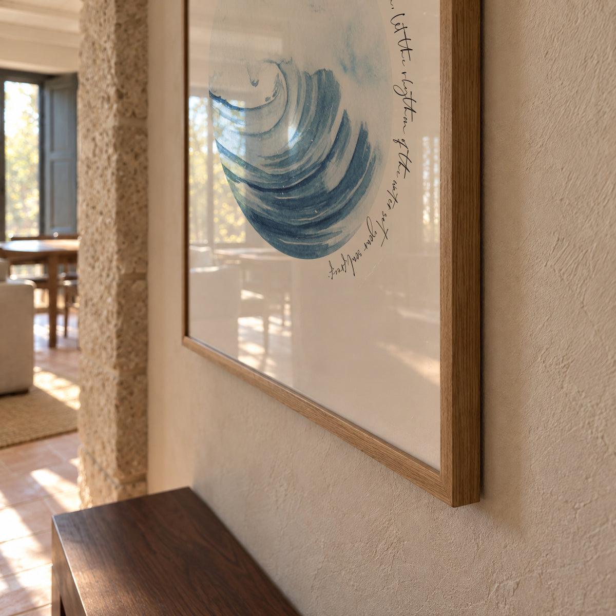 Inspirational Ocean Life Quotes - Framed poster detail