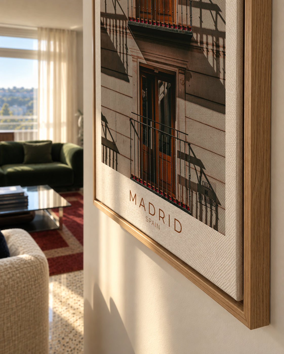 Spain Collection Madrid - Framed canvas detail