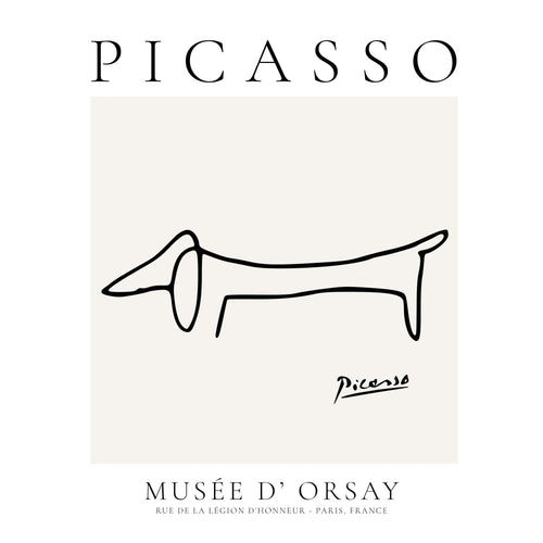 Pablo Picasso Animals Drawing Dog II - Unframed art print