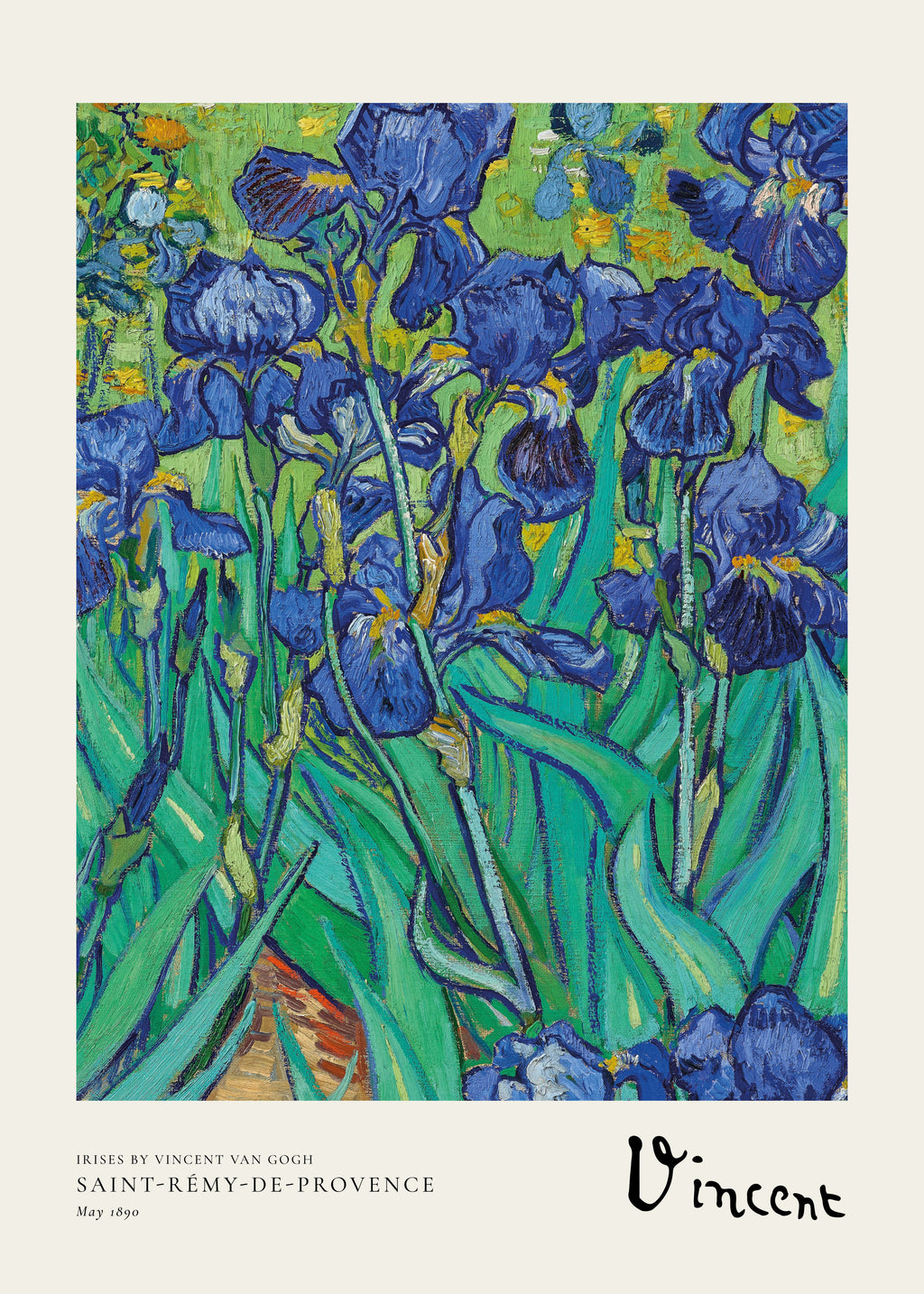 Irises by Vincent van Gogh - Unframed art print