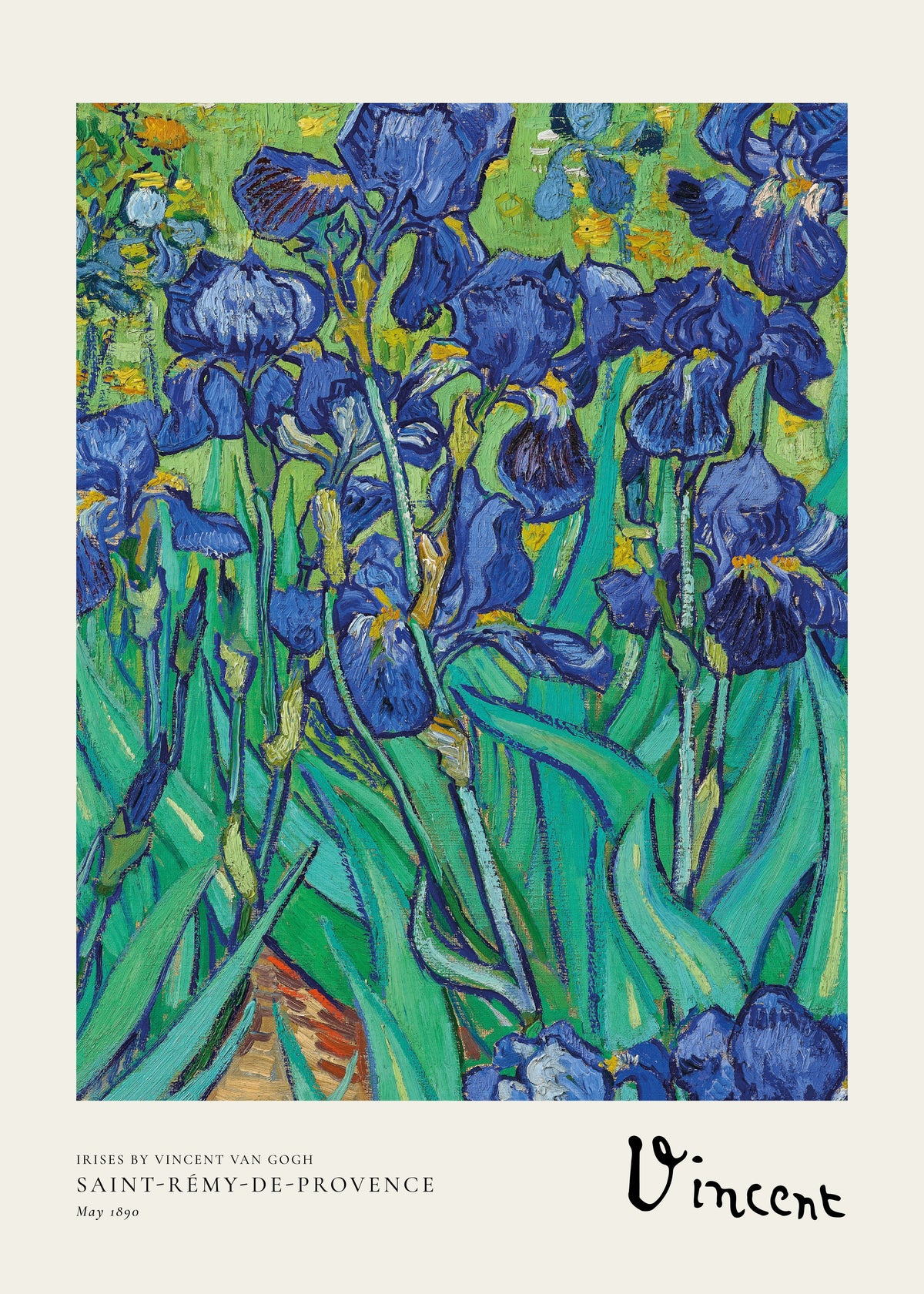 Irises by Vincent van Gogh - Unframed art print