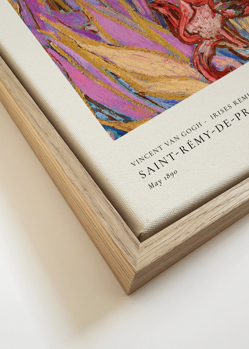 Vincent van Gogh - Irises Remix - Framed canvas detail