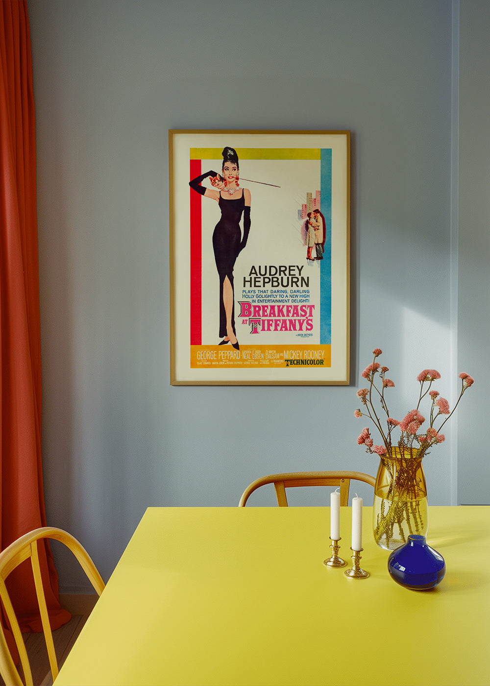 Audrey Hepburn Breakfast at Tiffanys 1961 film poster