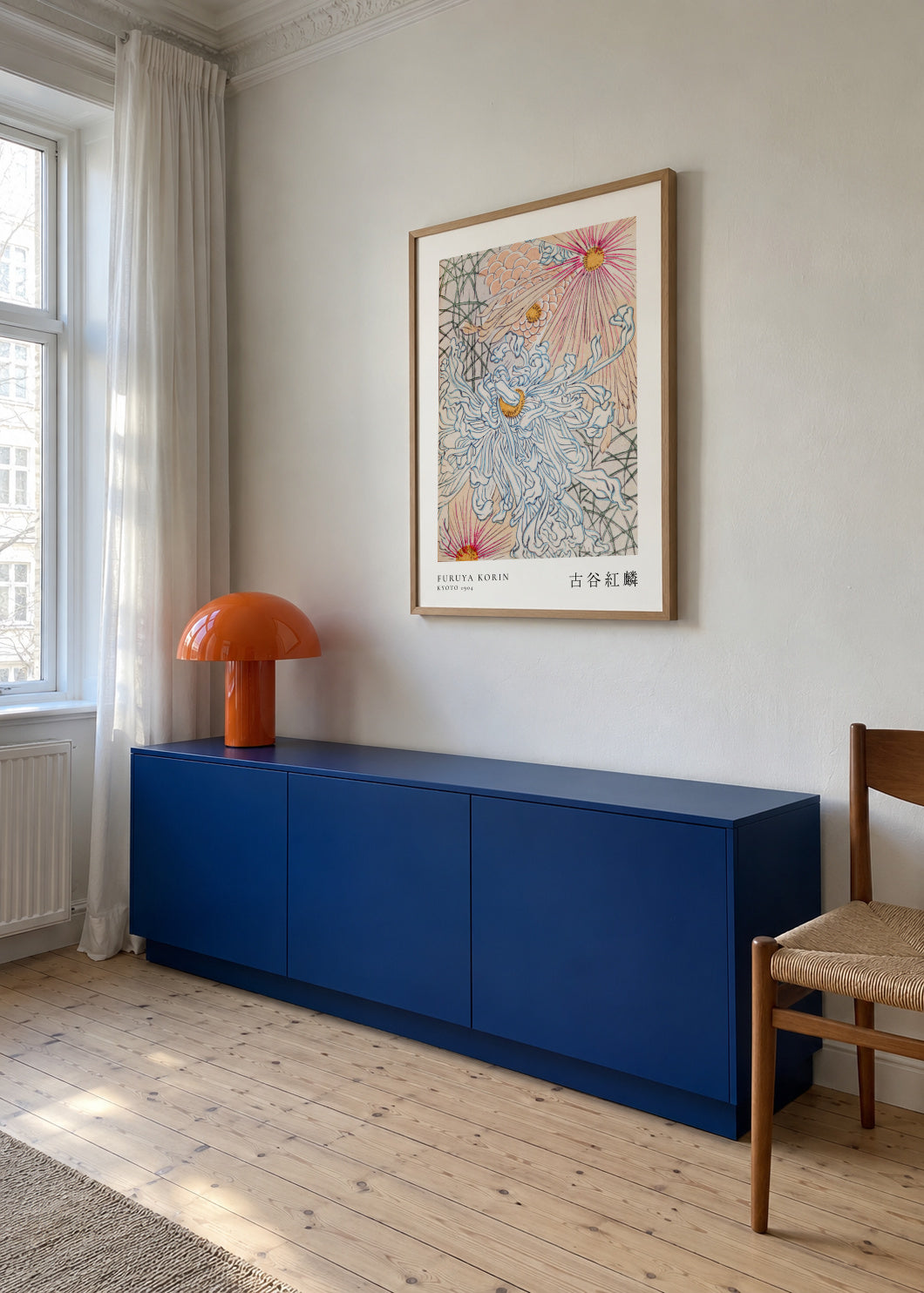 Floral Design I Shin-bijutsukai by Korin Furuya - Framed poster in an interior