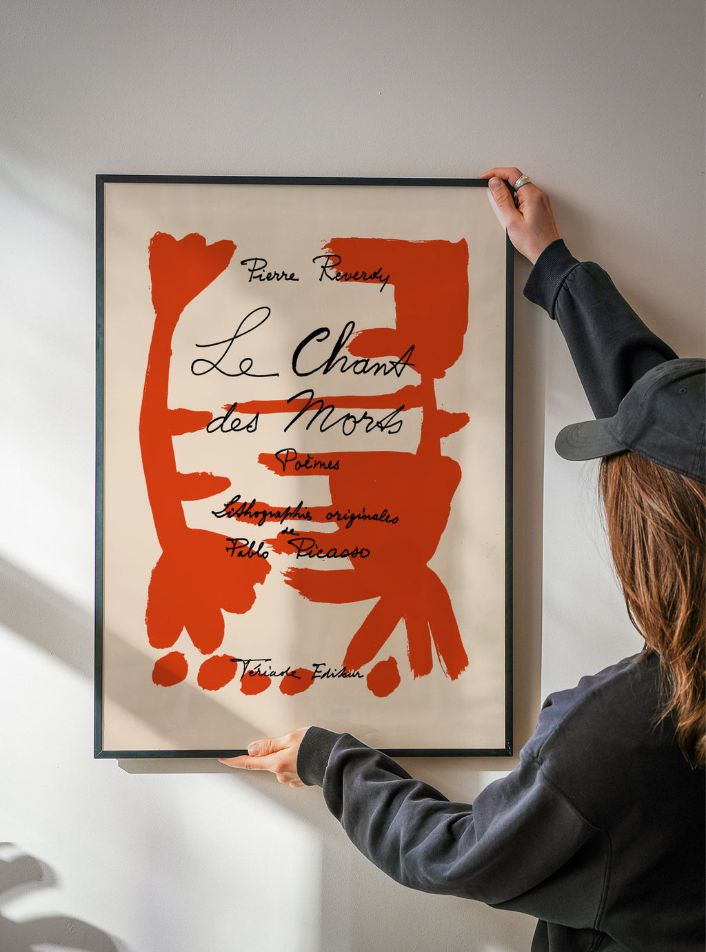 Picasso Le Chant des Morts Gallery Exhibition Poster - Framed poster detail