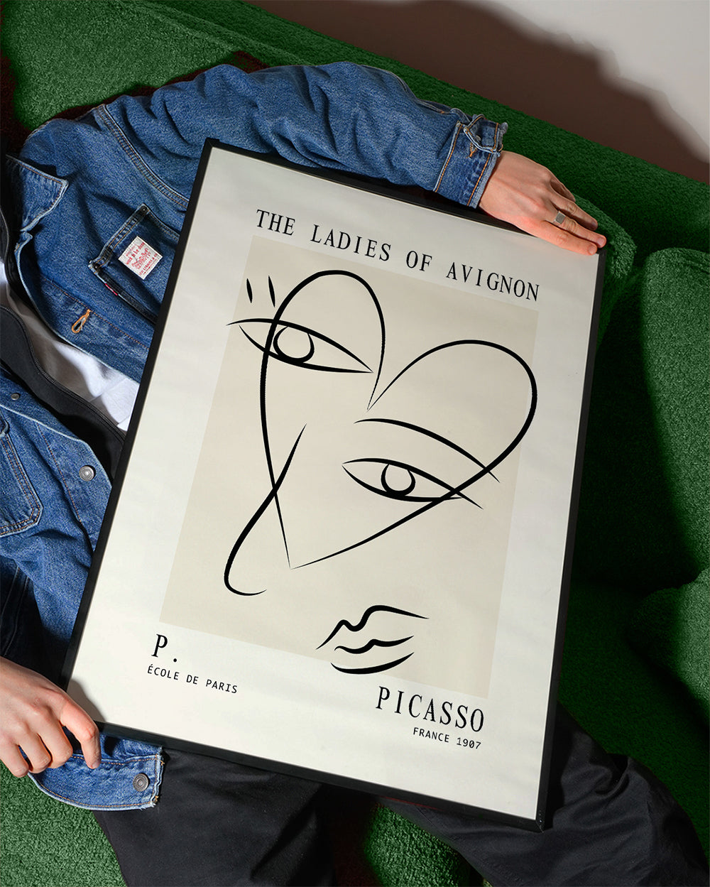 Picasso Ladies of Avignon sketch Poster