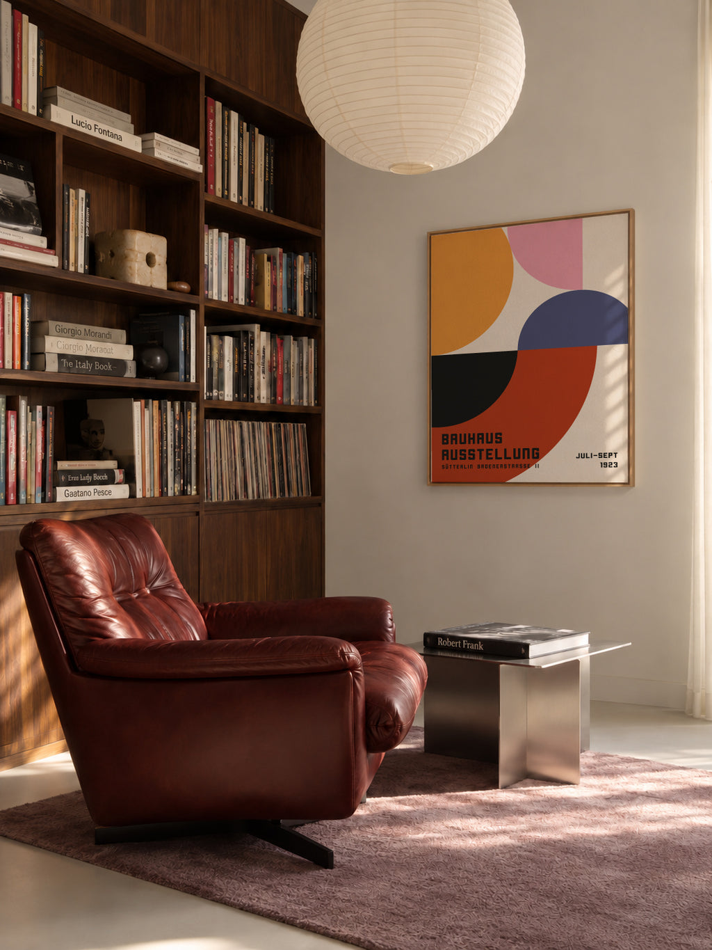 Bauhaus Exhibition Poster 1923 - Framed canvas in an interior