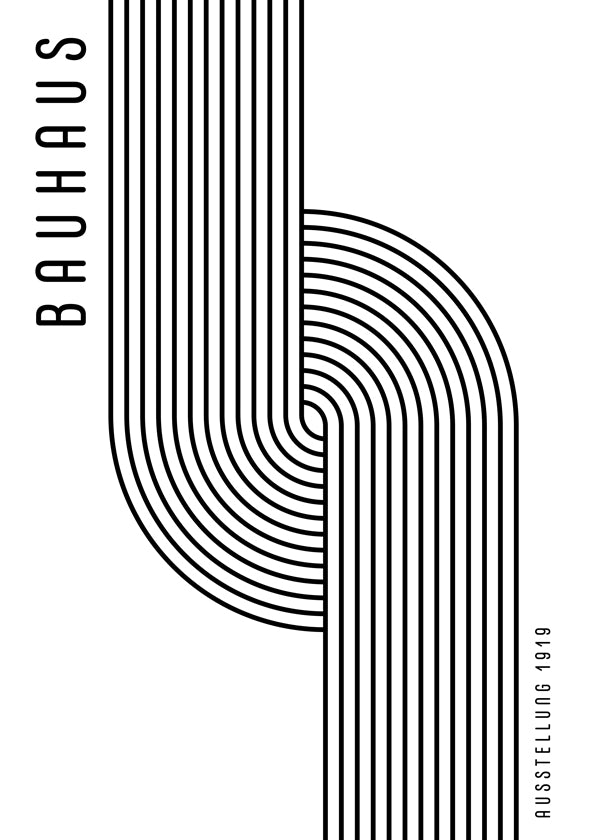 BAUHAUS AUSSTELLUNG Exhibition Poster 1919
