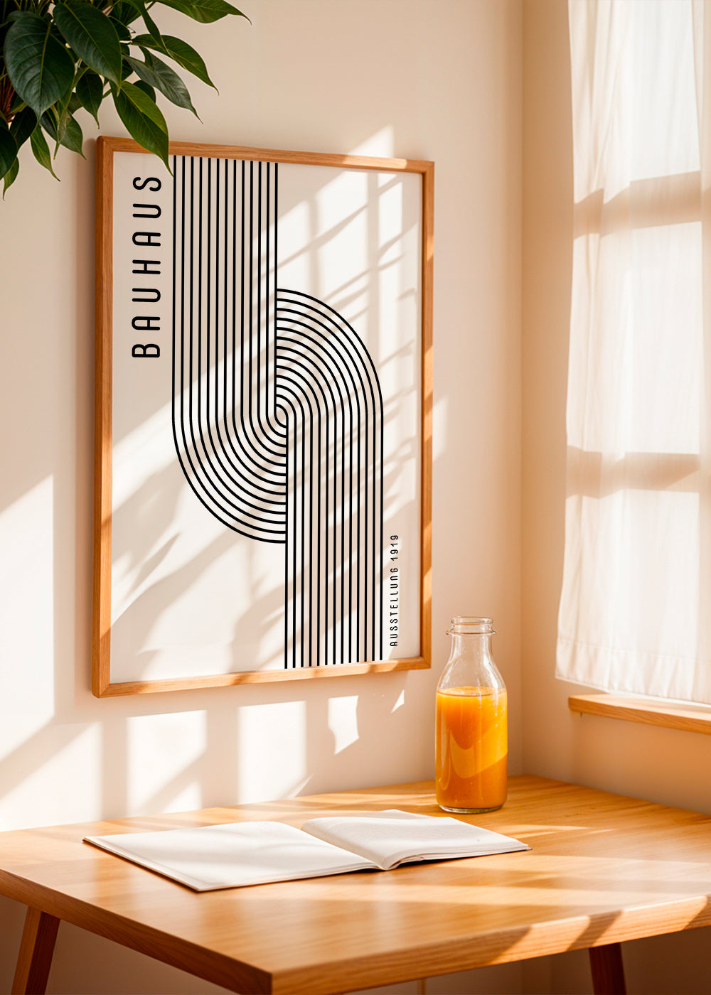 BAUHAUS AUSSTELLUNG Exhibition Poster 1919