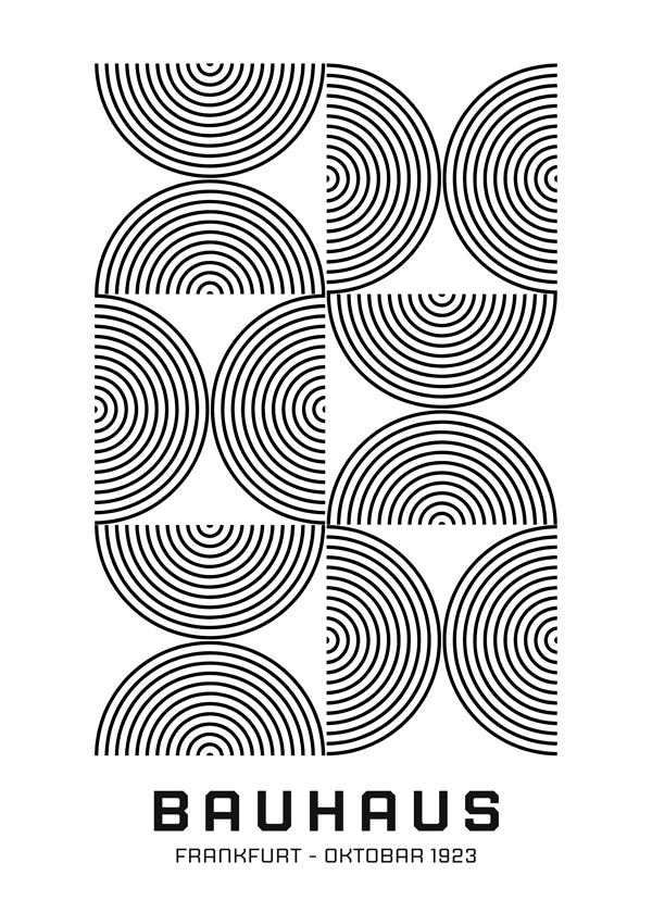 Bauhaus Black and White Exhibition Poster 1923