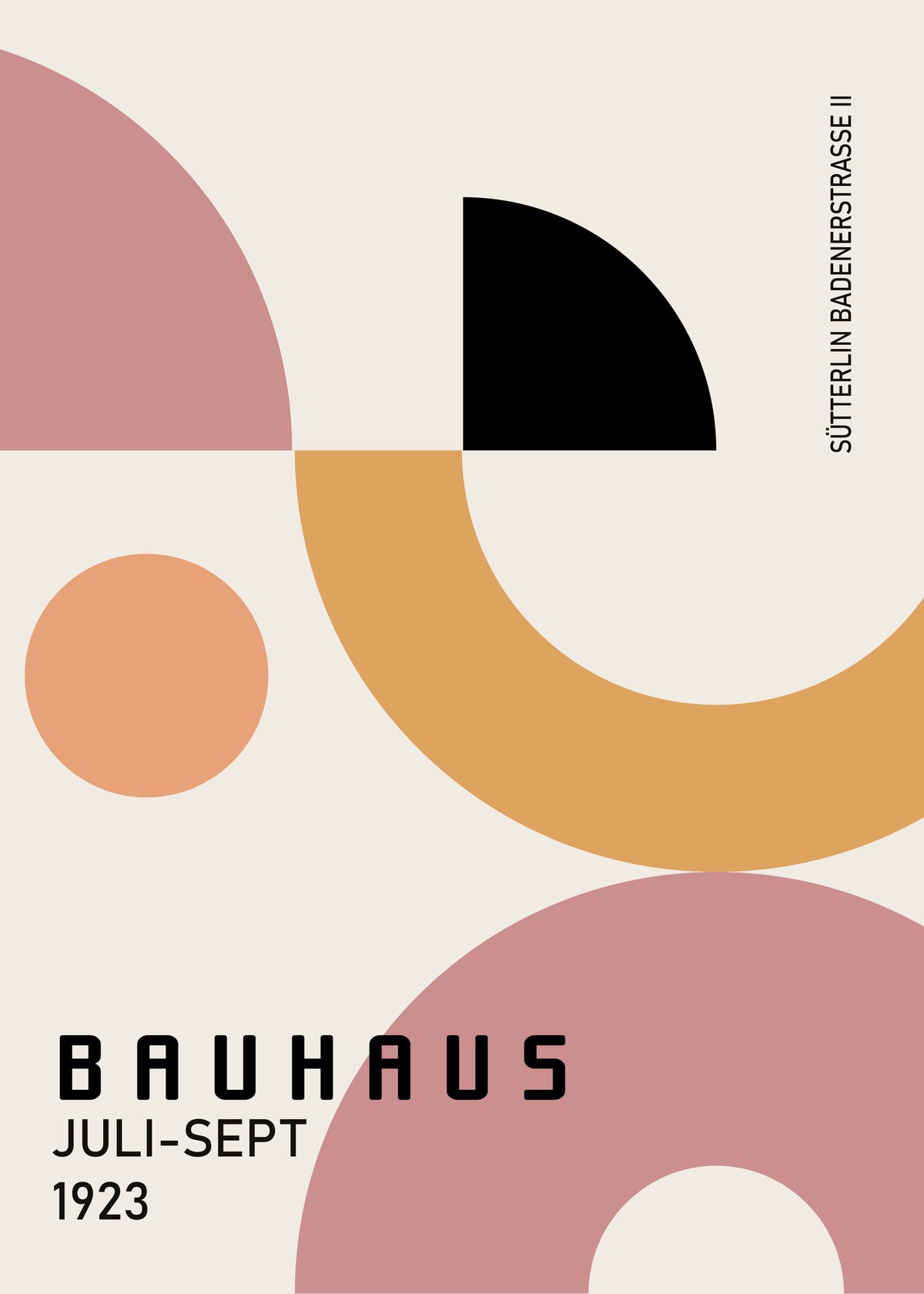 COLORFUL BAUHAUS NO.1 POSTER - Unframed art print