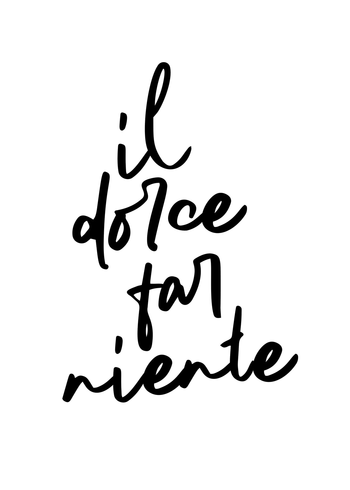 Il dolce far niente Poster - Unframed art print