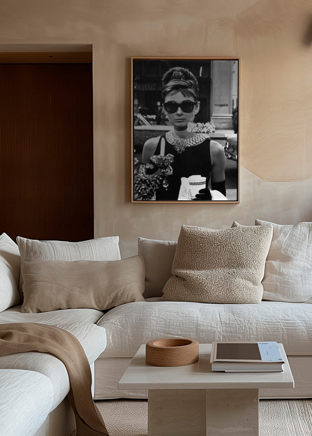 Audrey Hepburn in Breakfast at Tiffany vintage photograph.