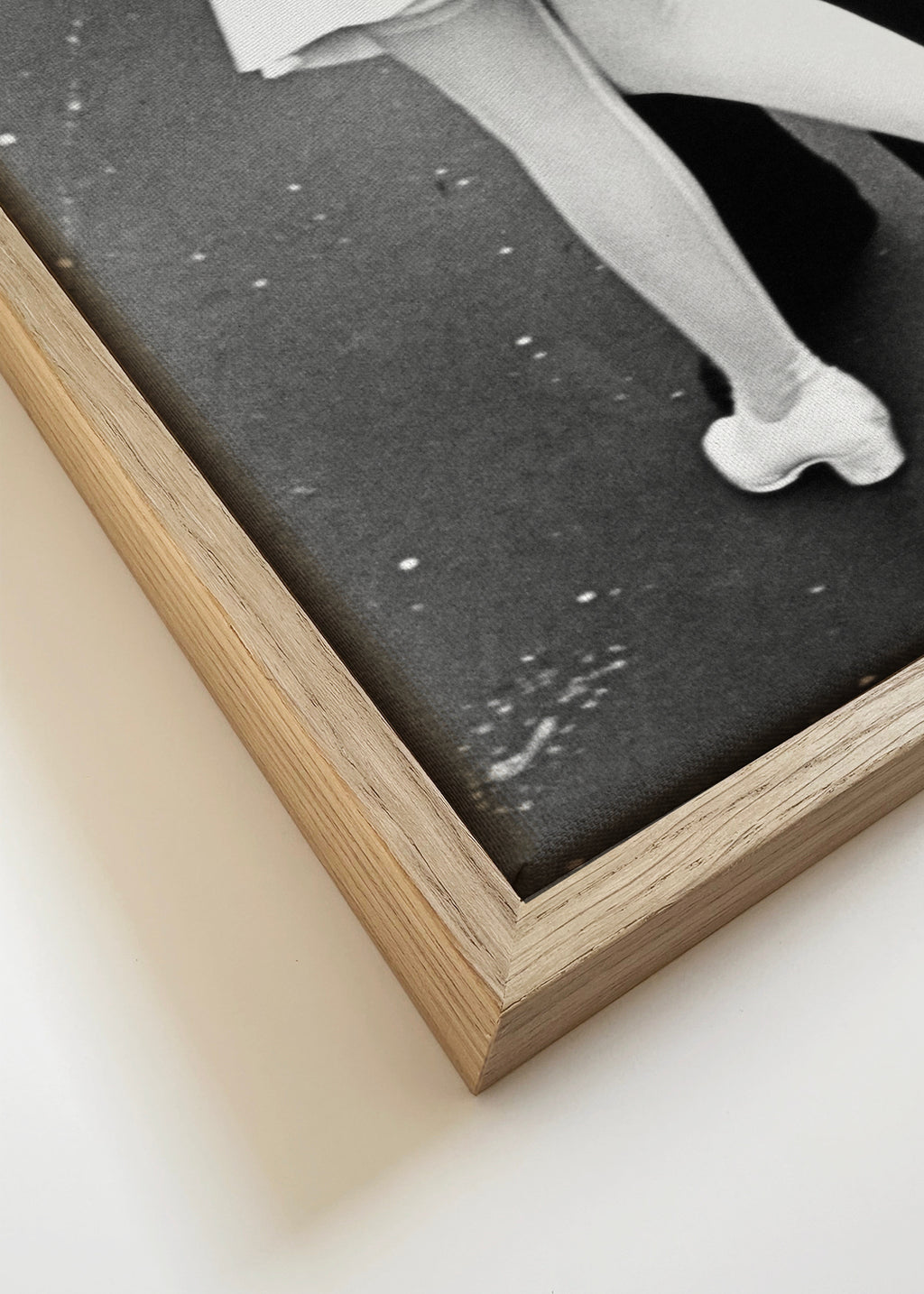 V-J Day Kiss Poster - vintage photograph - Framed canvas detail