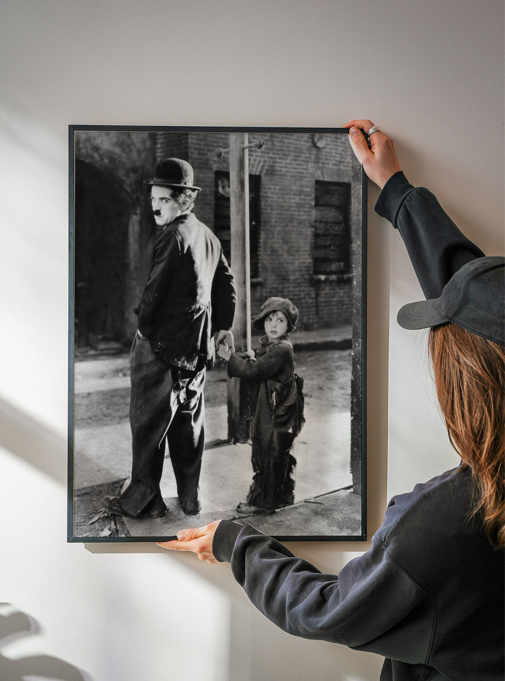 Charlie Chaplin Vintage Photograph - Framed poster detail