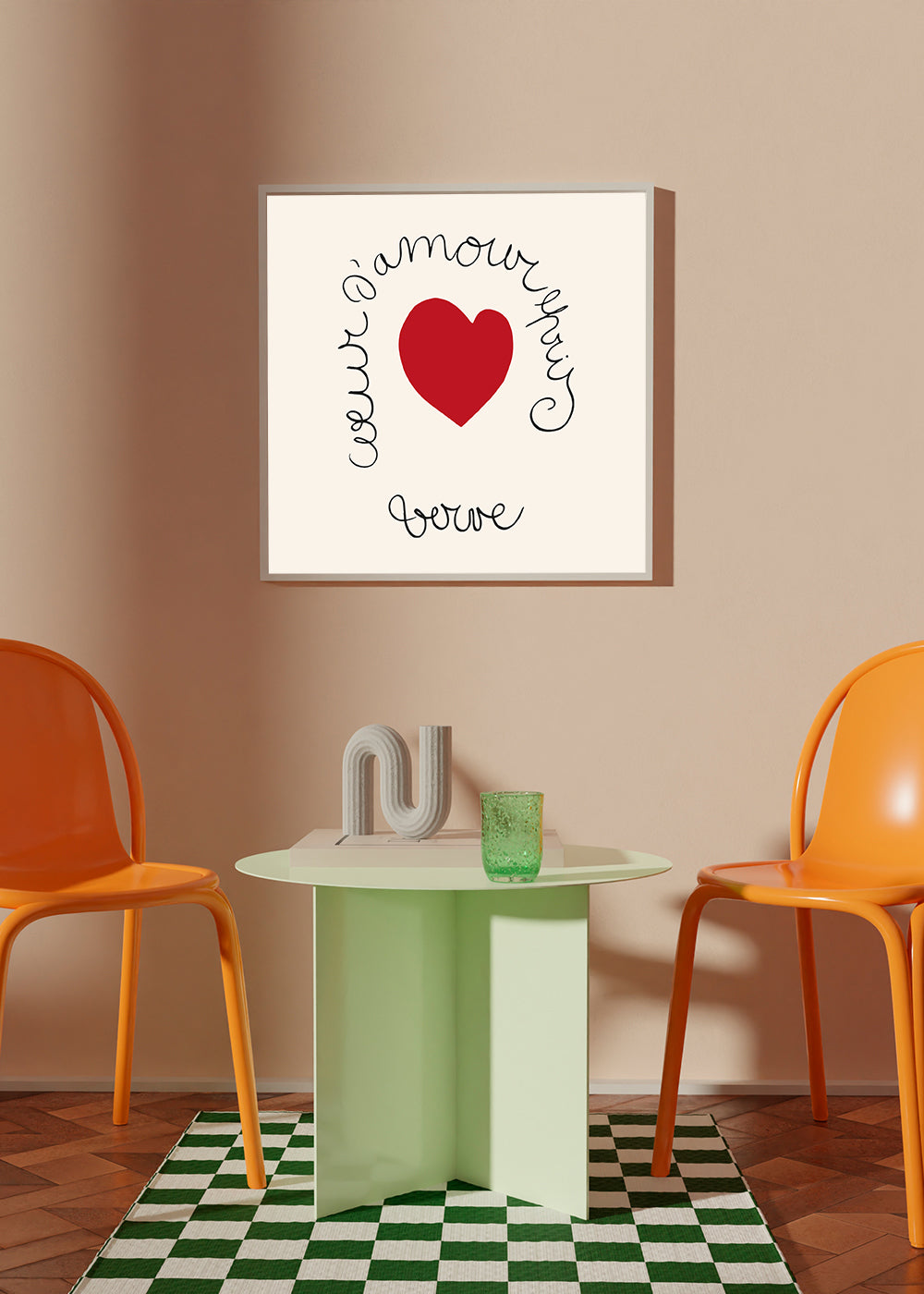 Henri Matisse "Coeur d'Amour Epris - Verve" love print - Square