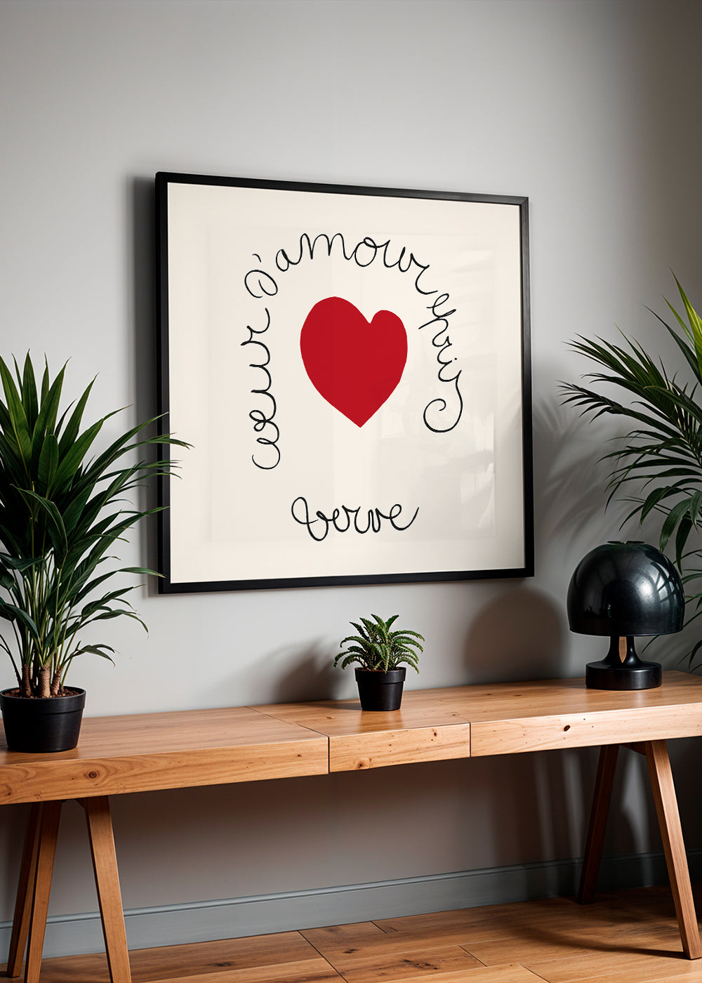Henri Matisse "Coeur d'Amour Epris - Verve" love print - Square