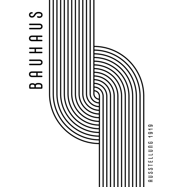 BAUHAUS AUSSTELLUNG Exhibition Poster 1919 - Square