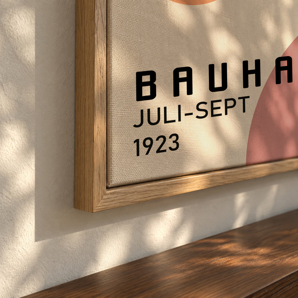 COLORFUL BAUHAUS NO.1 POSTER - Square - Framed canvas detail