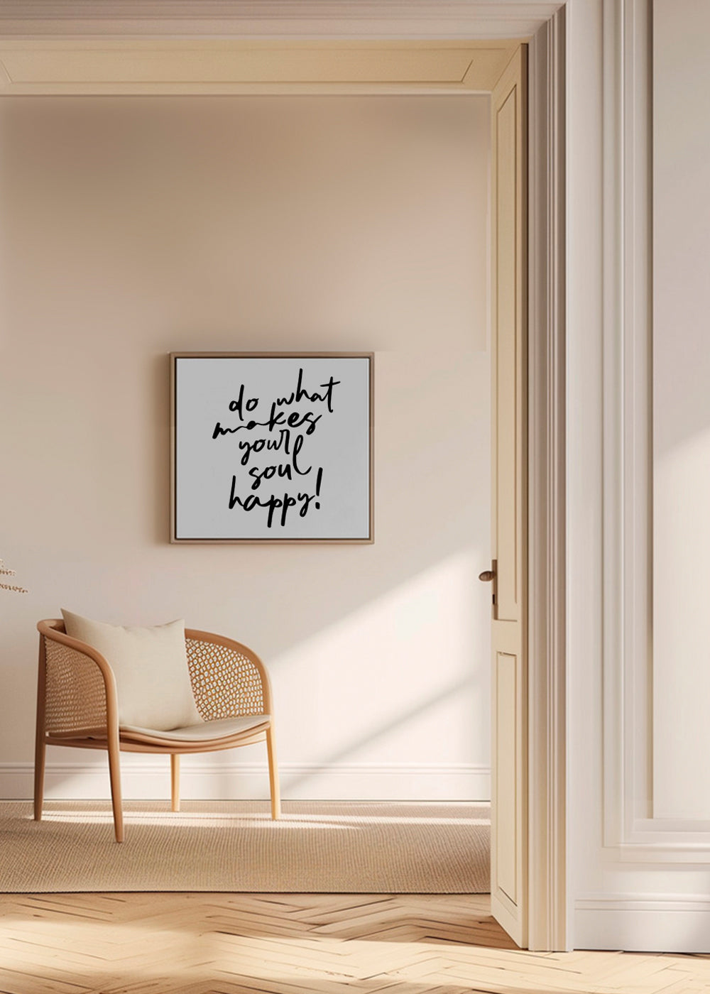 Do what makes your soul happy quote poster - Square