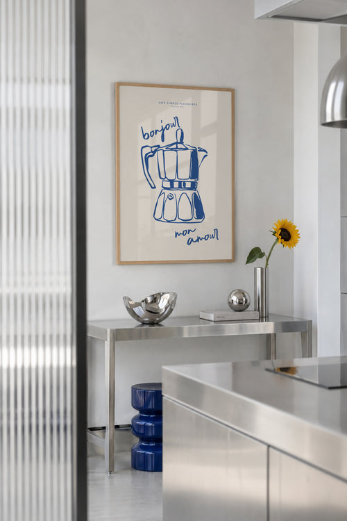 Life Simple simple pleasures - Bonjour mon amour - Poster en ambiente