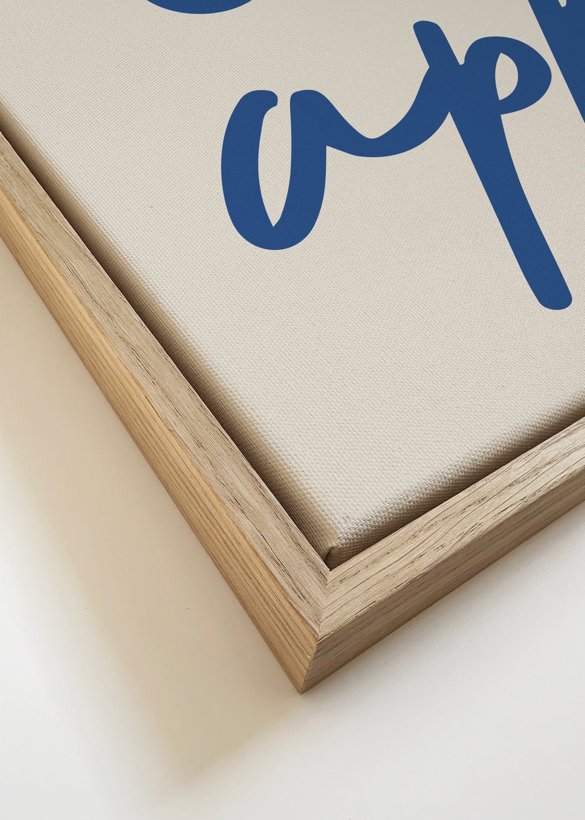 Life Simple simple pleasures - Let's eat, Bon Appetit - Framed canvas detail