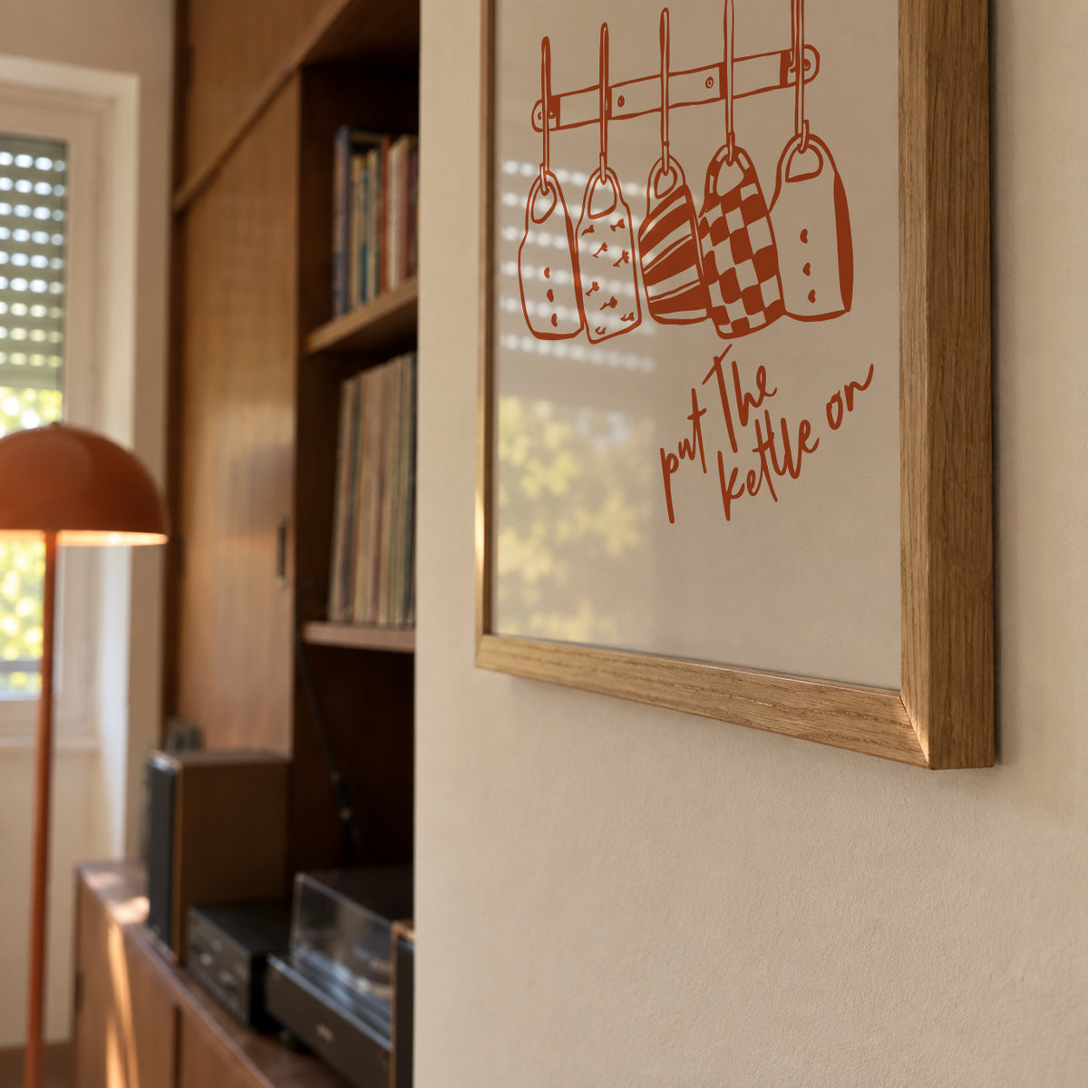 Life Simple simple pleasures - Put the kettle on - Framed poster detail