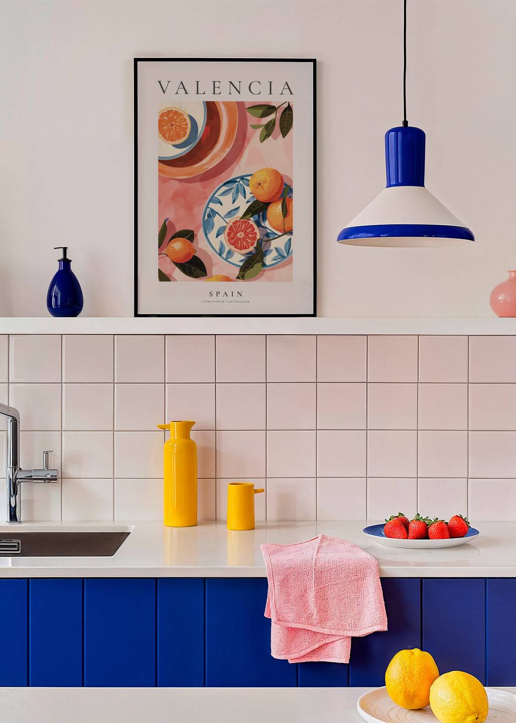 Valencia, Spain - Framed poster in an interior