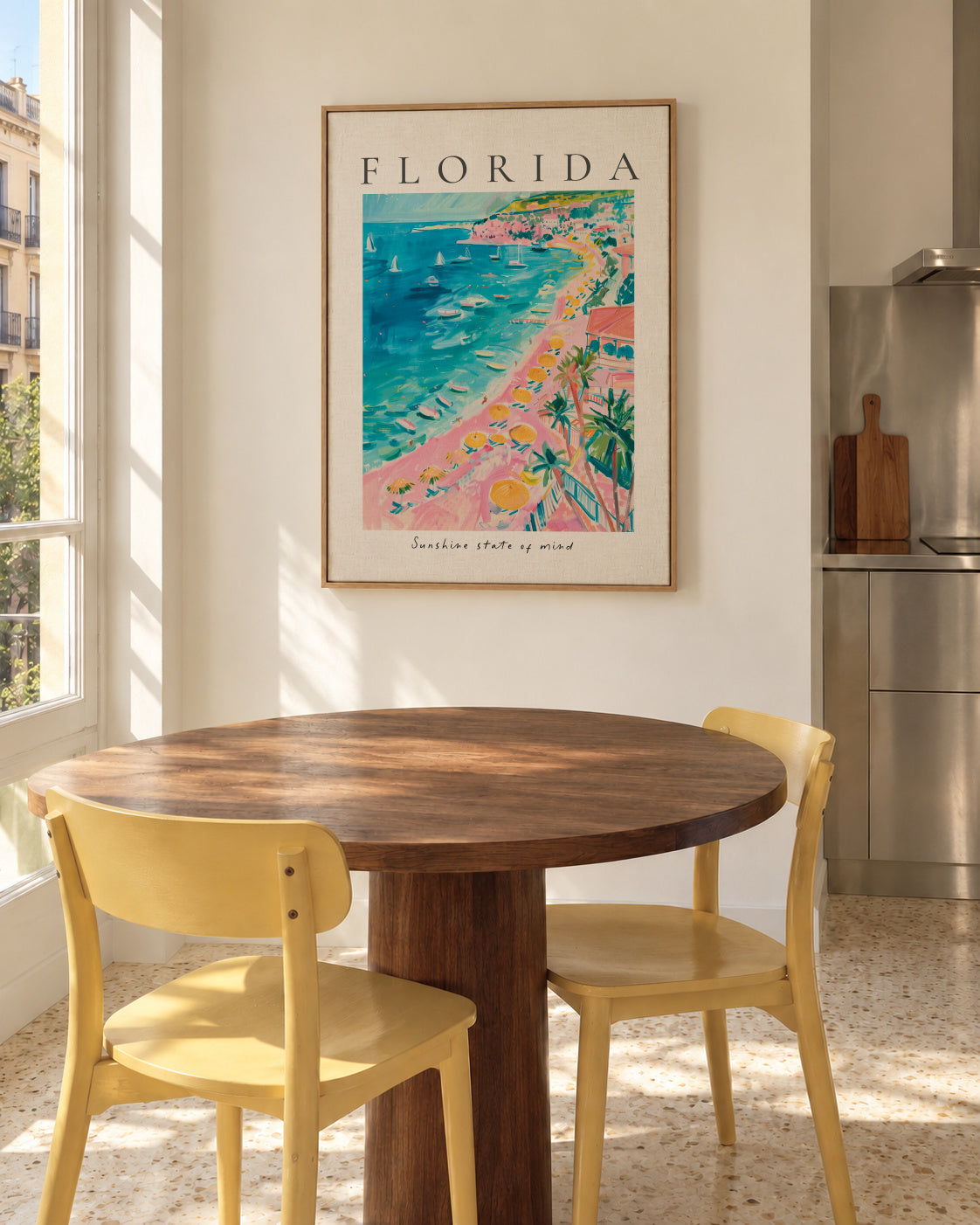 Florida - Framed canvas in an interior
