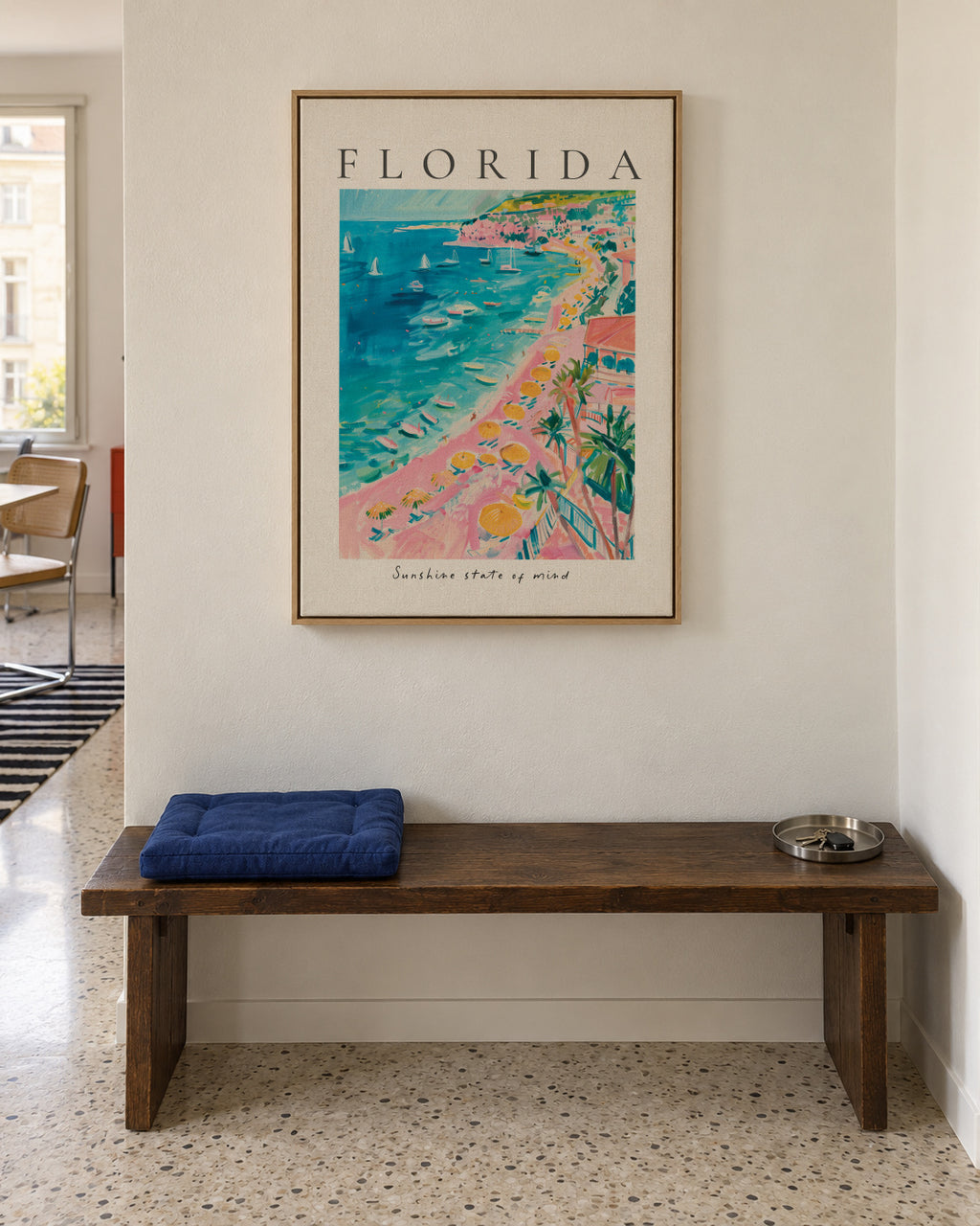 Florida - Framed canvas in an interior