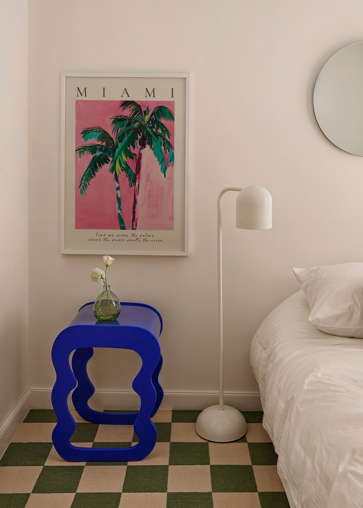 Miami - Framed poster in an interior