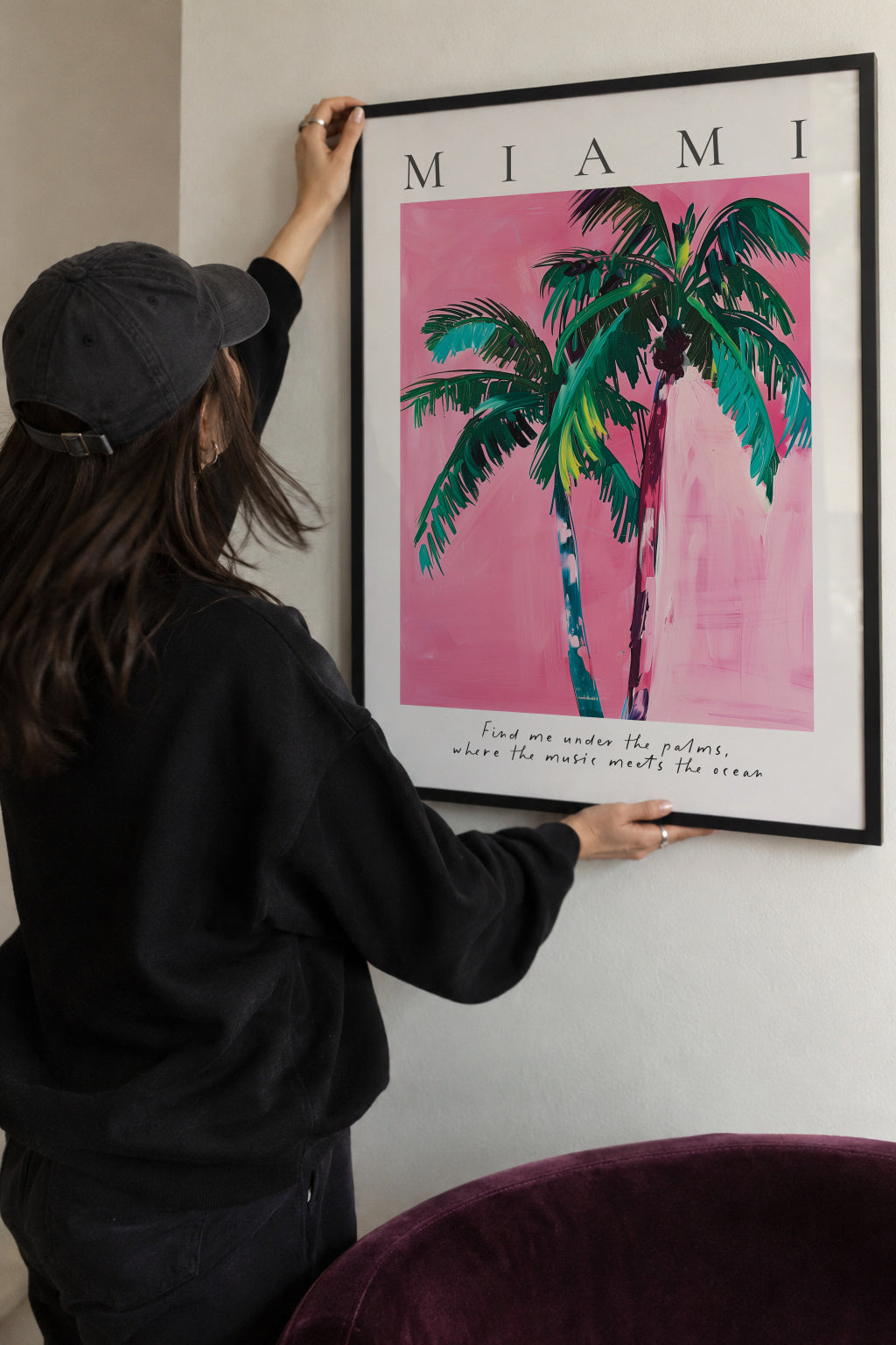 Miami - Framed poster detail