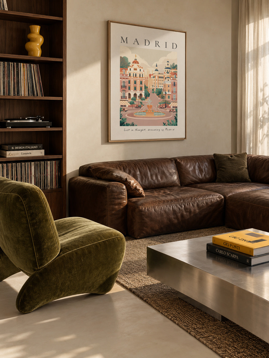 Madrid - Framed canvas in an interior