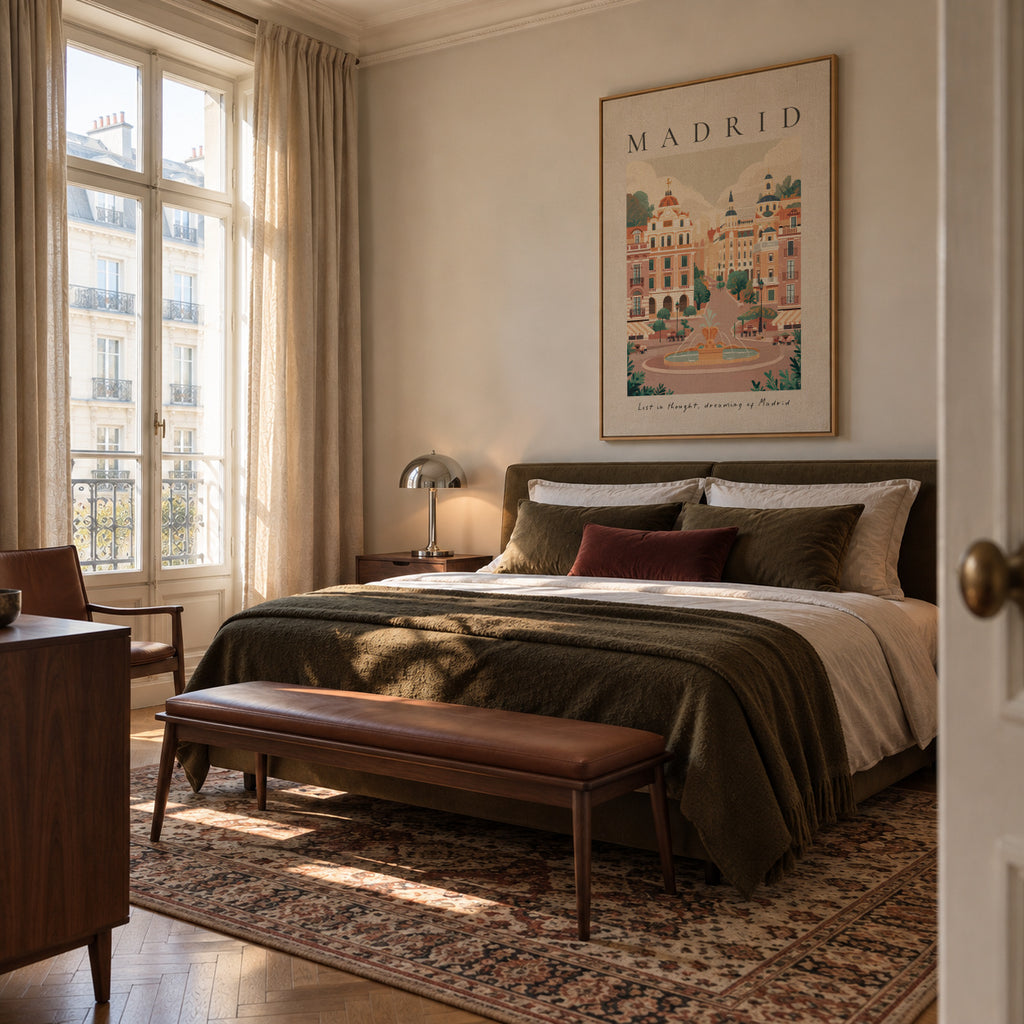 Madrid - Framed canvas in an interior