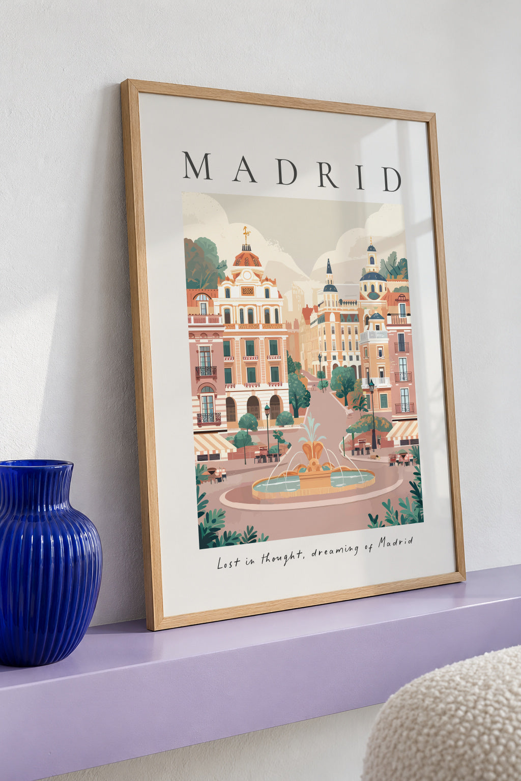 Madrid - Framed poster detail