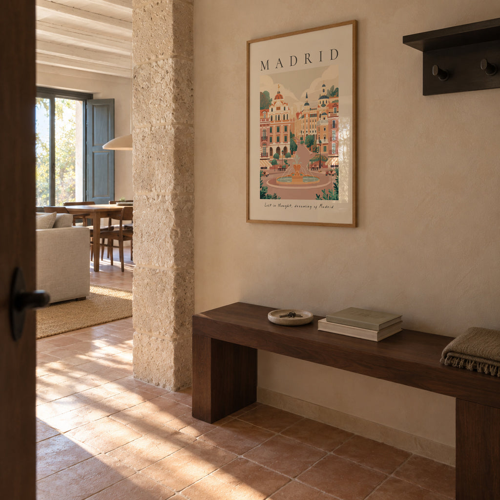 Madrid - Framed poster in an interior