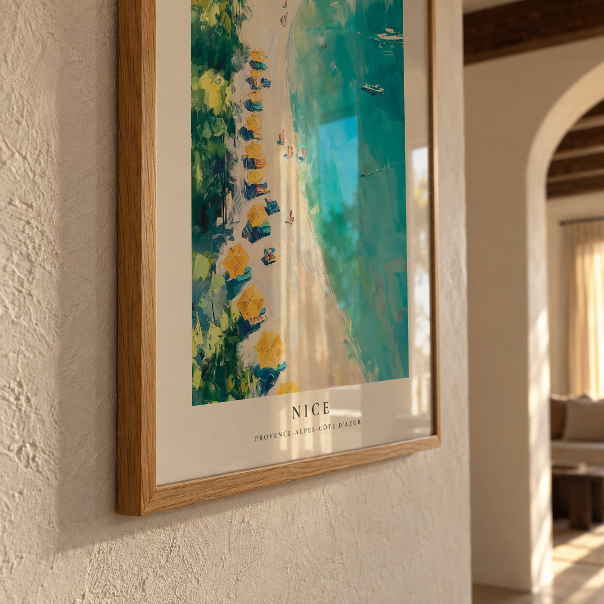 La vie en France, Nice - Framed poster detail