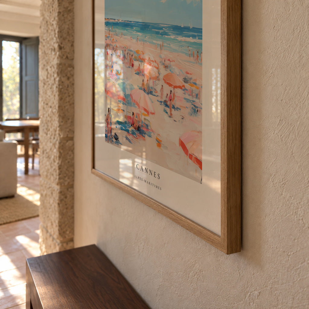 La vie en France, Cannes - Framed poster detail
